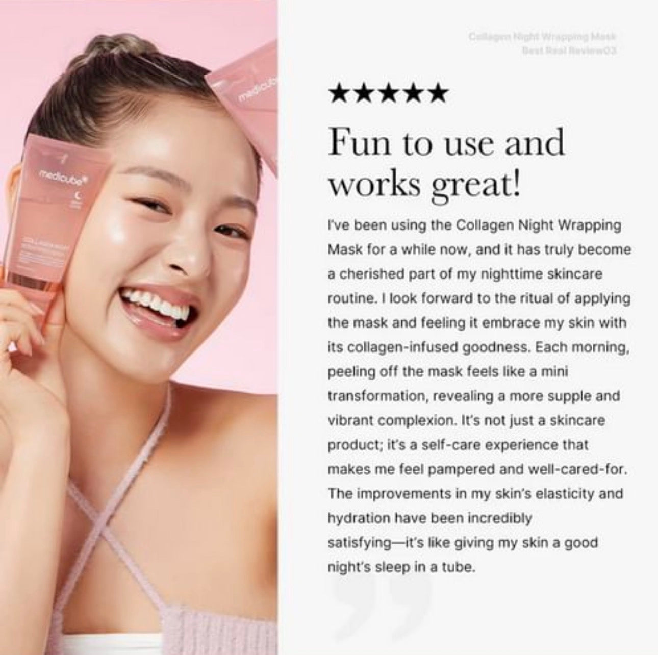 Medicube Collagen Night Wrapping Mask 75ml - Mască de Noapte cu Colagen pentru Piele Fermă și Elastică