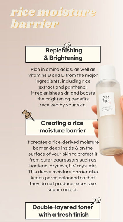 Beauty Of Joseon Glow Replenishing Rice Milk - Loțiune Hidratantă cu Extract de Orez pentru Piele Radiantă