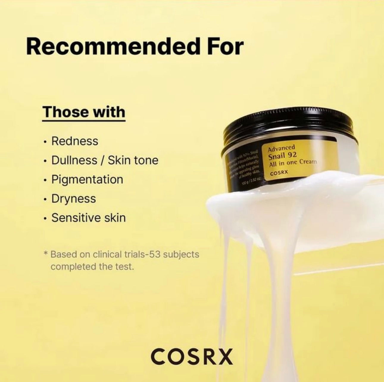 Cosrx Advanced Snail 92 All In One Cream 100ml - Cremă Regeneratoare cu Mucină de Melc