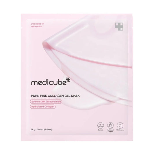 Medicube PDRN Pink Collagen Gel Mask – Mască Gel cu PDRN și Colagen pentru Regenerare și Fermitate