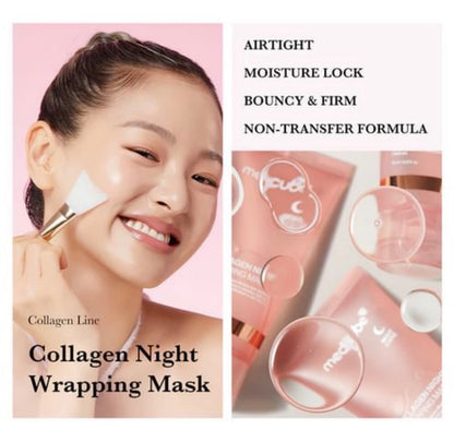 Medicube Collagen Night Wrapping Mask 75ml - Mască de Noapte cu Colagen pentru Piele Fermă și Elastică