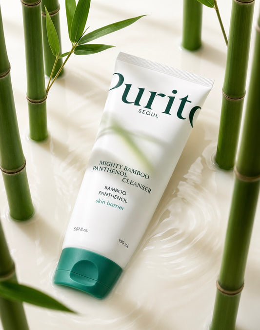 Purito Seoul Mighty Bamboo Panthenol Cleanser – Gel de Curățare Calmant pentru Bariera Cutanată
