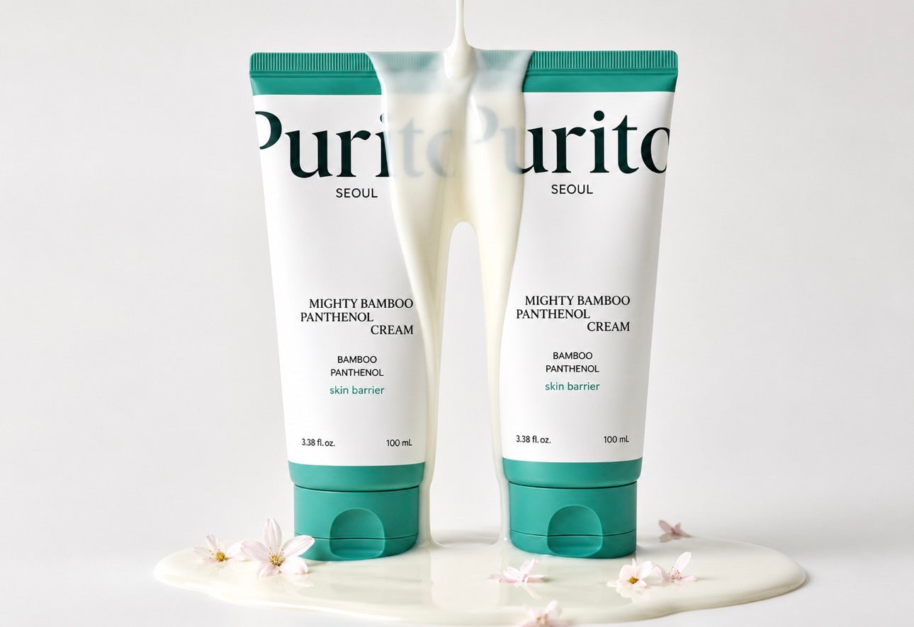 Purito Seoul Mighty Bamboo Panthenol Cream – Cremă Hidratantă Calmantă pentru Refacerea Barierei Cutanate