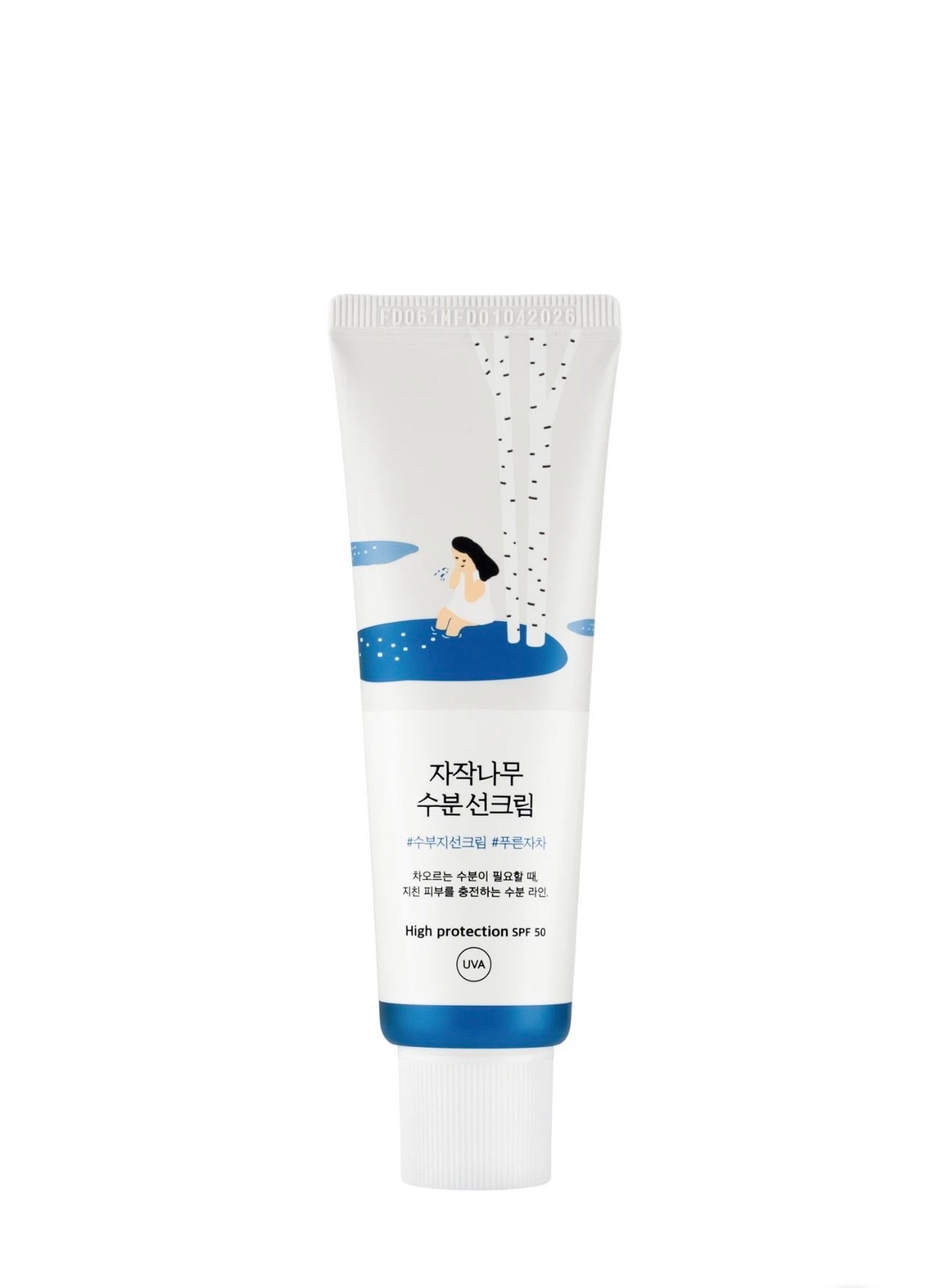 Round Lab Birch Juice Sunscreen SPF50+ PA++++ – Protecție Solară Hidratantă cu extract de Mesteacăn